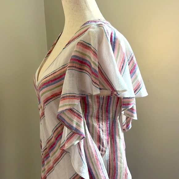 AMANDA UPRICHARD Chevron Stripe Shift Dress Size Small - Picture 7 of 16